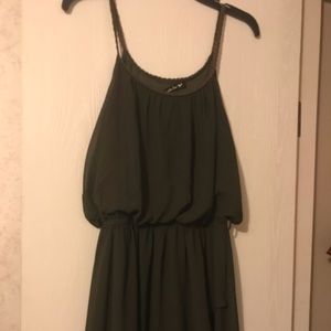 High low spaghetti strapped dress